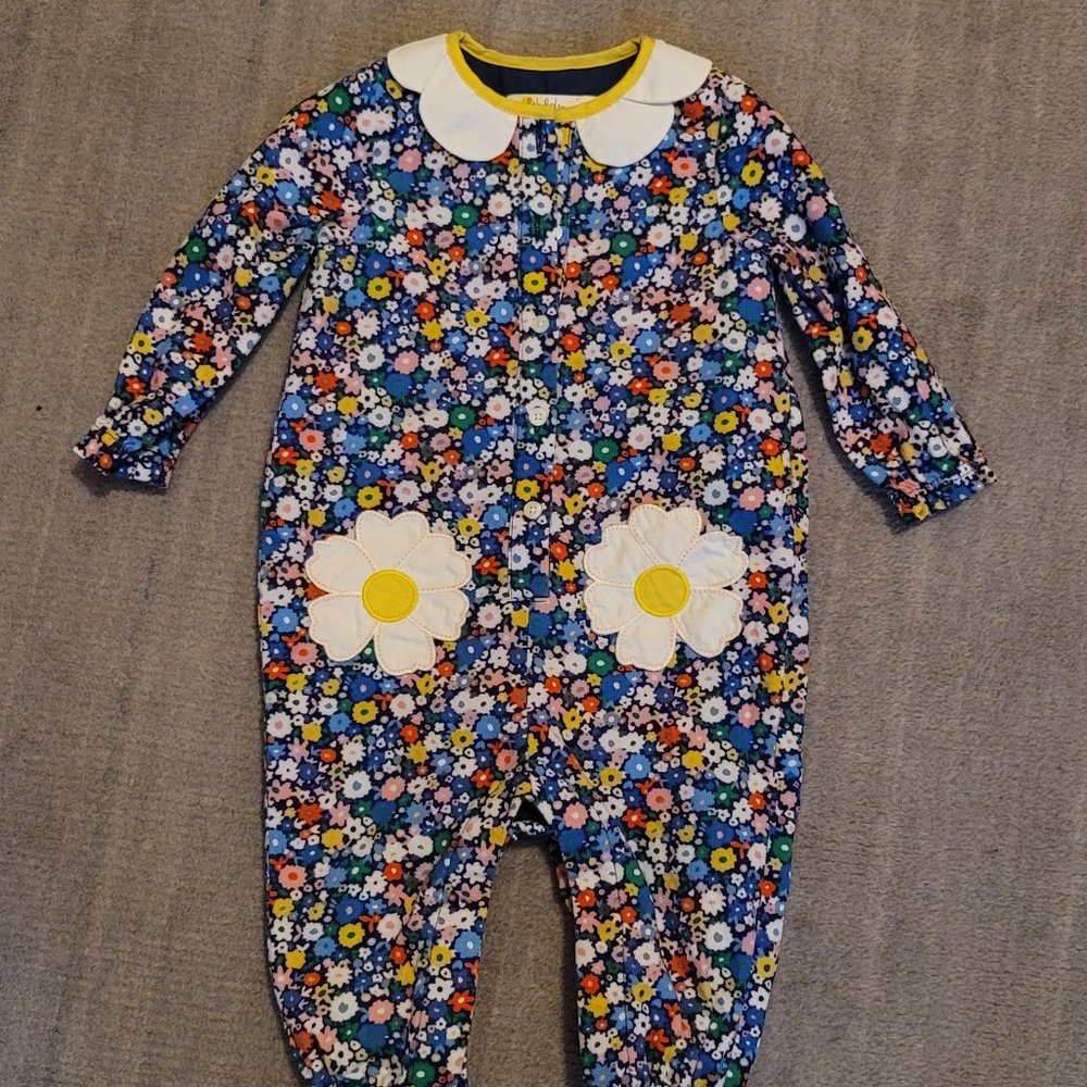 Baby Boden long sleeve floral romper
